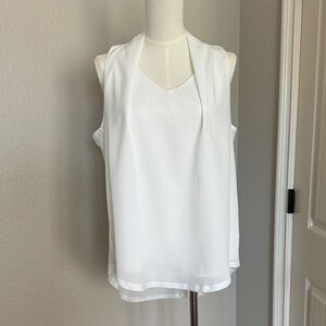 Isle by Melis Kozar White Sleeveless Top